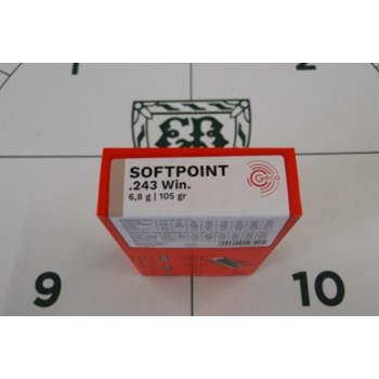 .243 Geco 105gr Soft Point - Box Of 20 .243 Geco 105gr Soft Point - Box Of 20